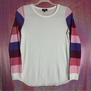 Kidpik Colorful Striped Sleeve Soft Shirt Top